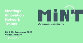 Junge Wirtschaft Summit Banner mit MINT Schriftzug