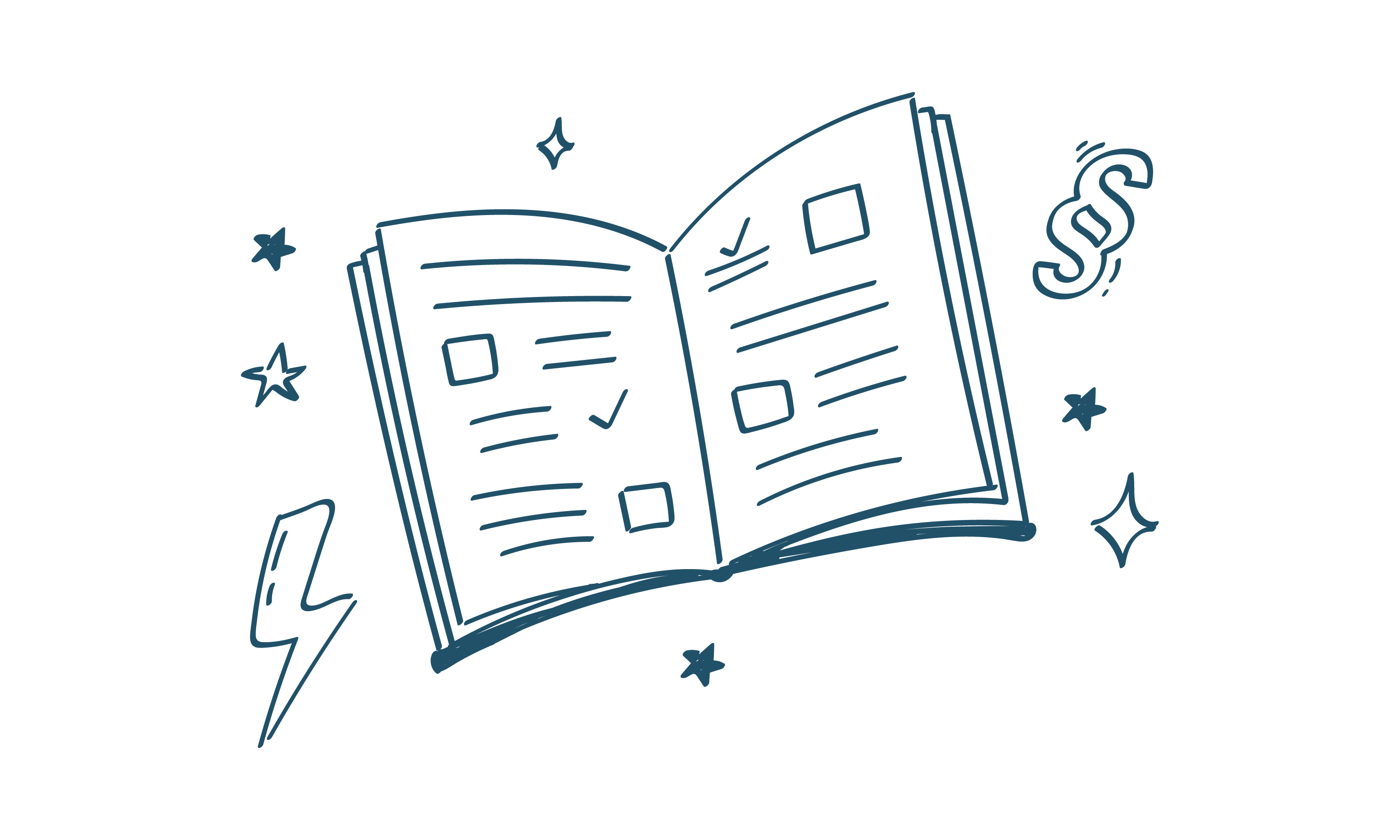 aufgeschlagenes Buch