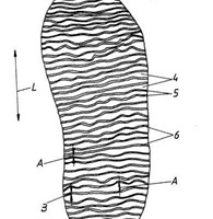 Zeichnung einer Schuhsohle, Patent AT509348
