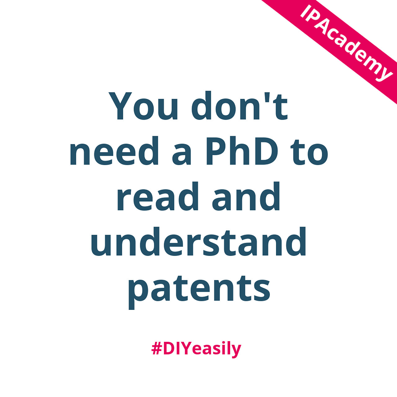 You don't need a PhD to read and understand patents.