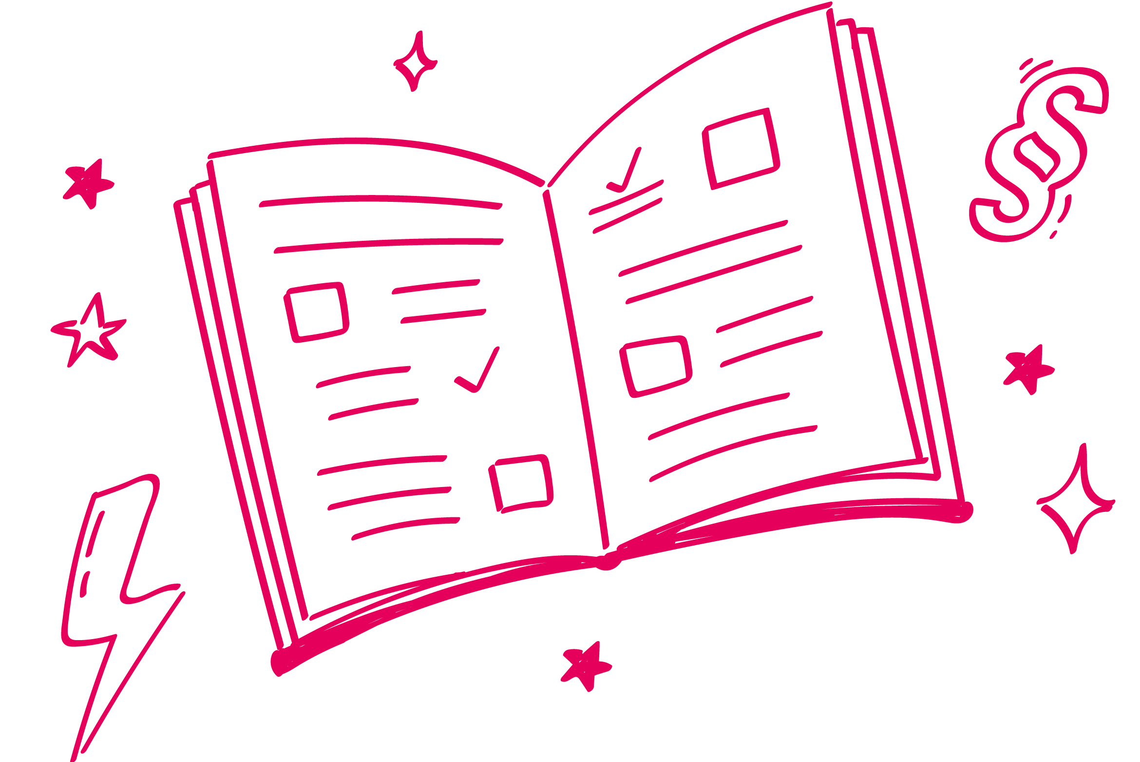 aufgeschlagenes Buch