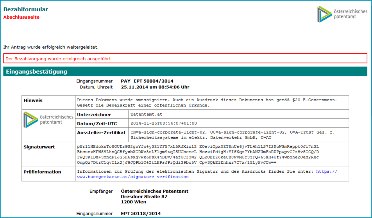 Screenshot Anmeldeformular