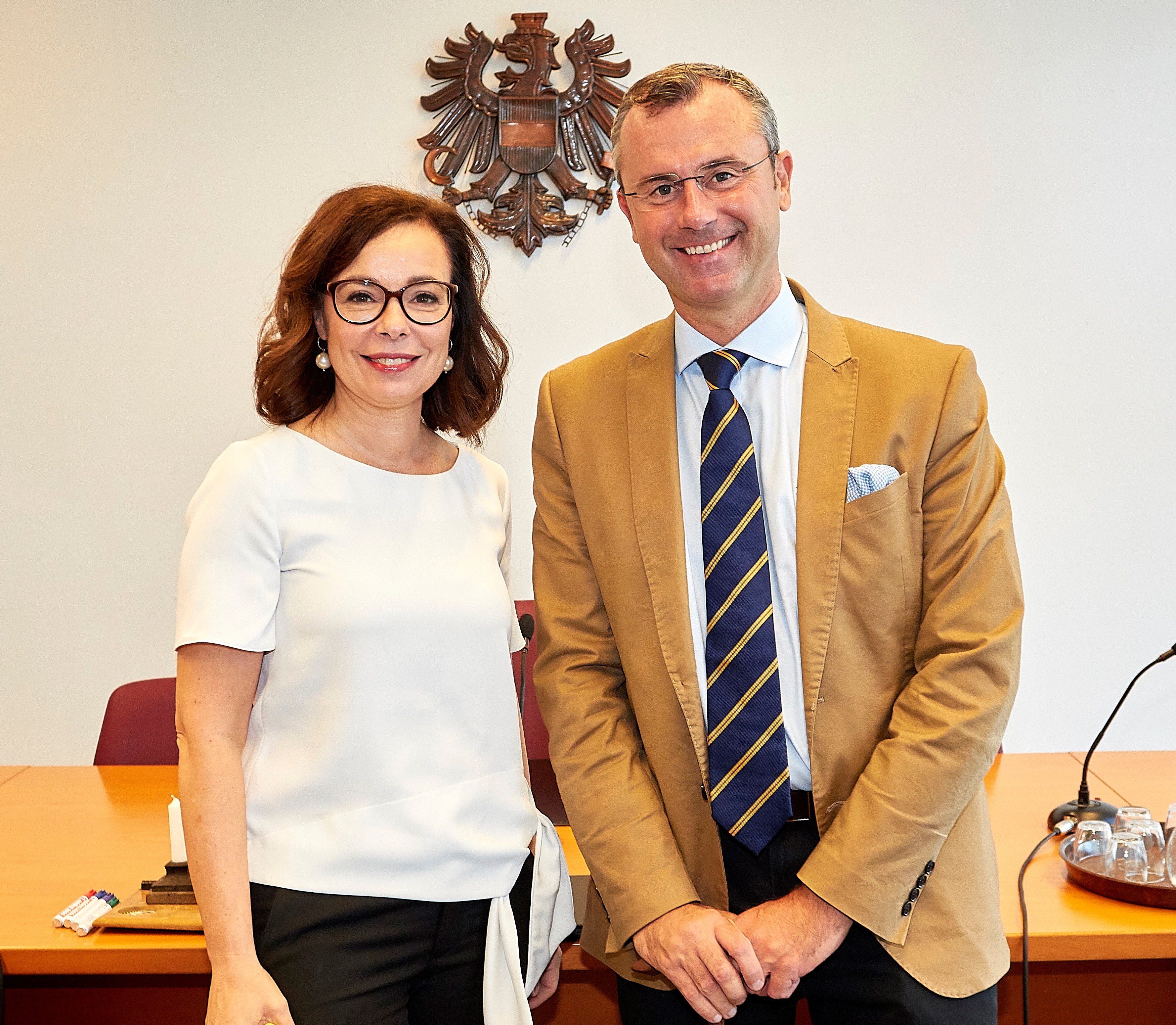 Bundesminister Norbert Hofer und Patentamtspräsidentin Mariana Karepova